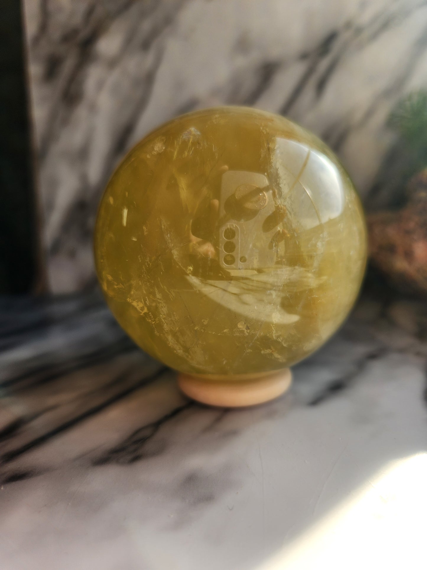 Lemon Quartz Sphere