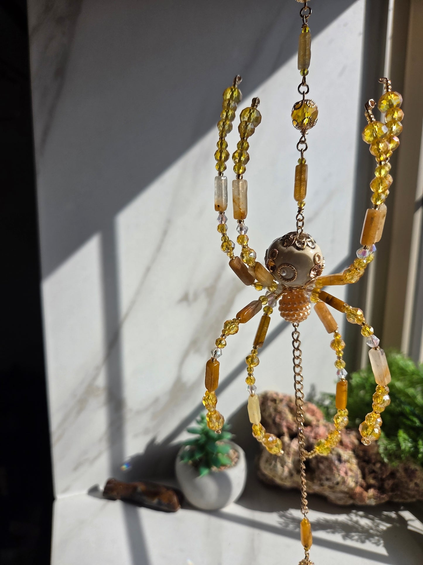 Golden Healer Spider Suncatcher ๐ ๐ธ๐ท
