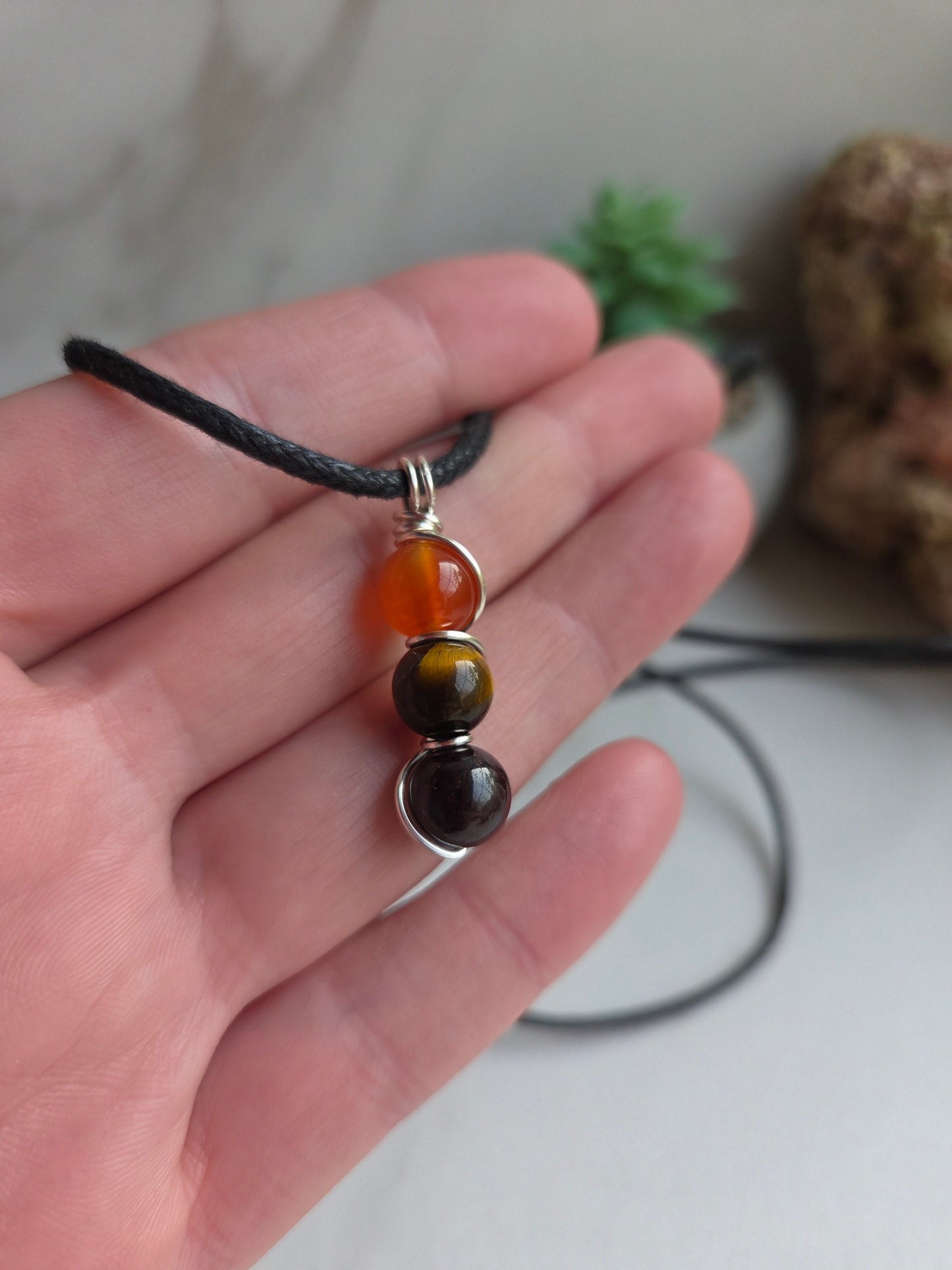 Confidence & Courage 3-Beaded Necklace 🦁
