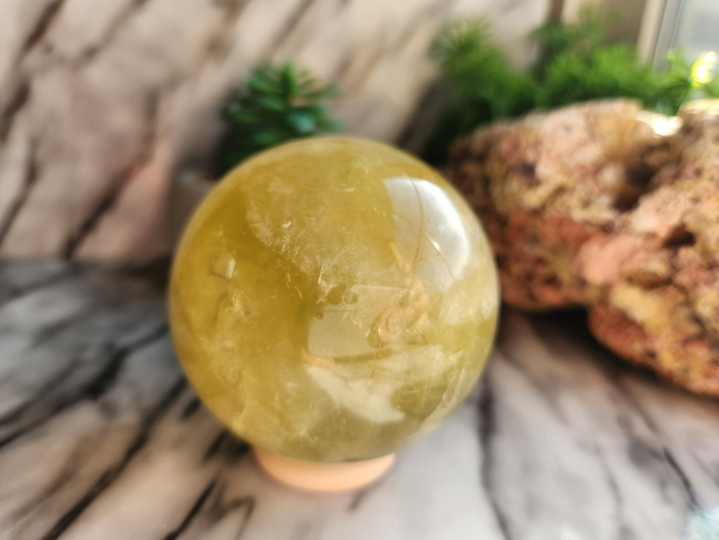Lemon Quartz Sphere B