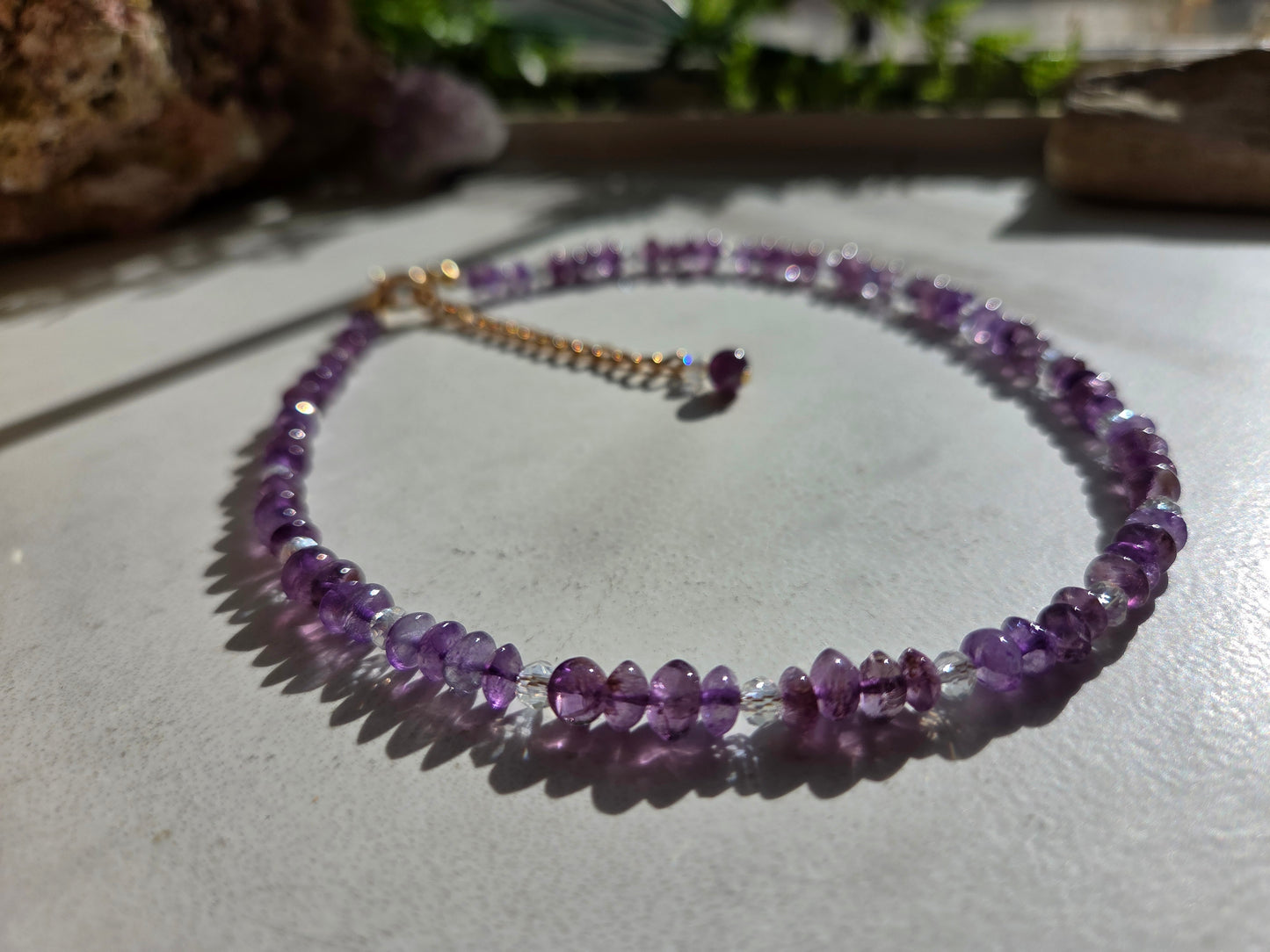 Amethyst Necklace, Bracelet & Earring Set π