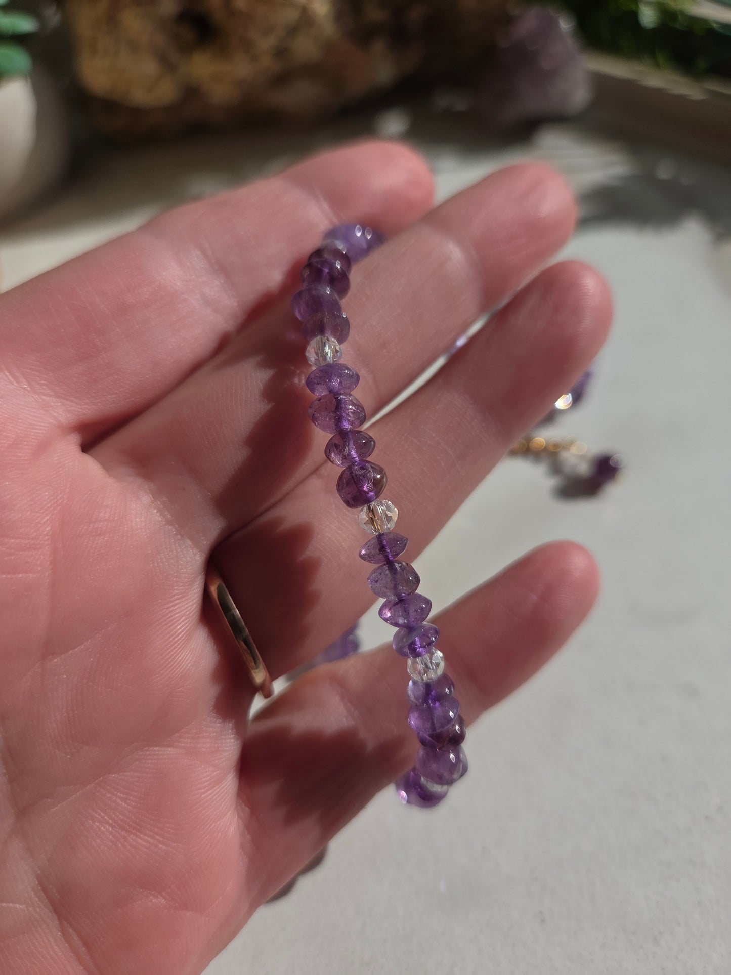 Amethyst Necklace, Bracelet & Earring Set π