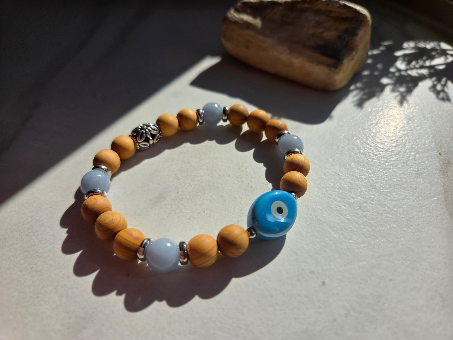 Angelite Evil Eye Bracelet 🧿