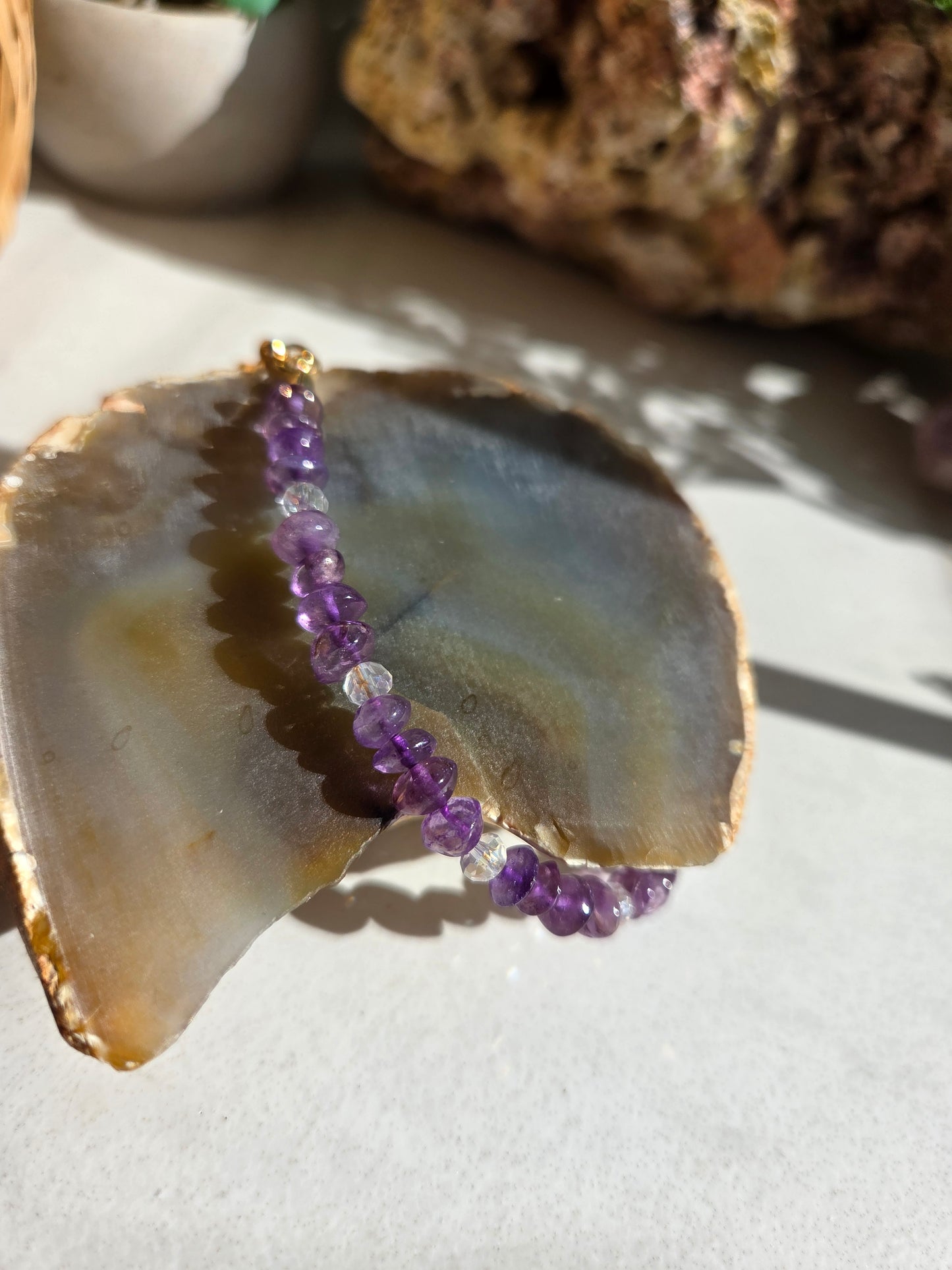 Amethyst Necklace, Bracelet & Earring Set π