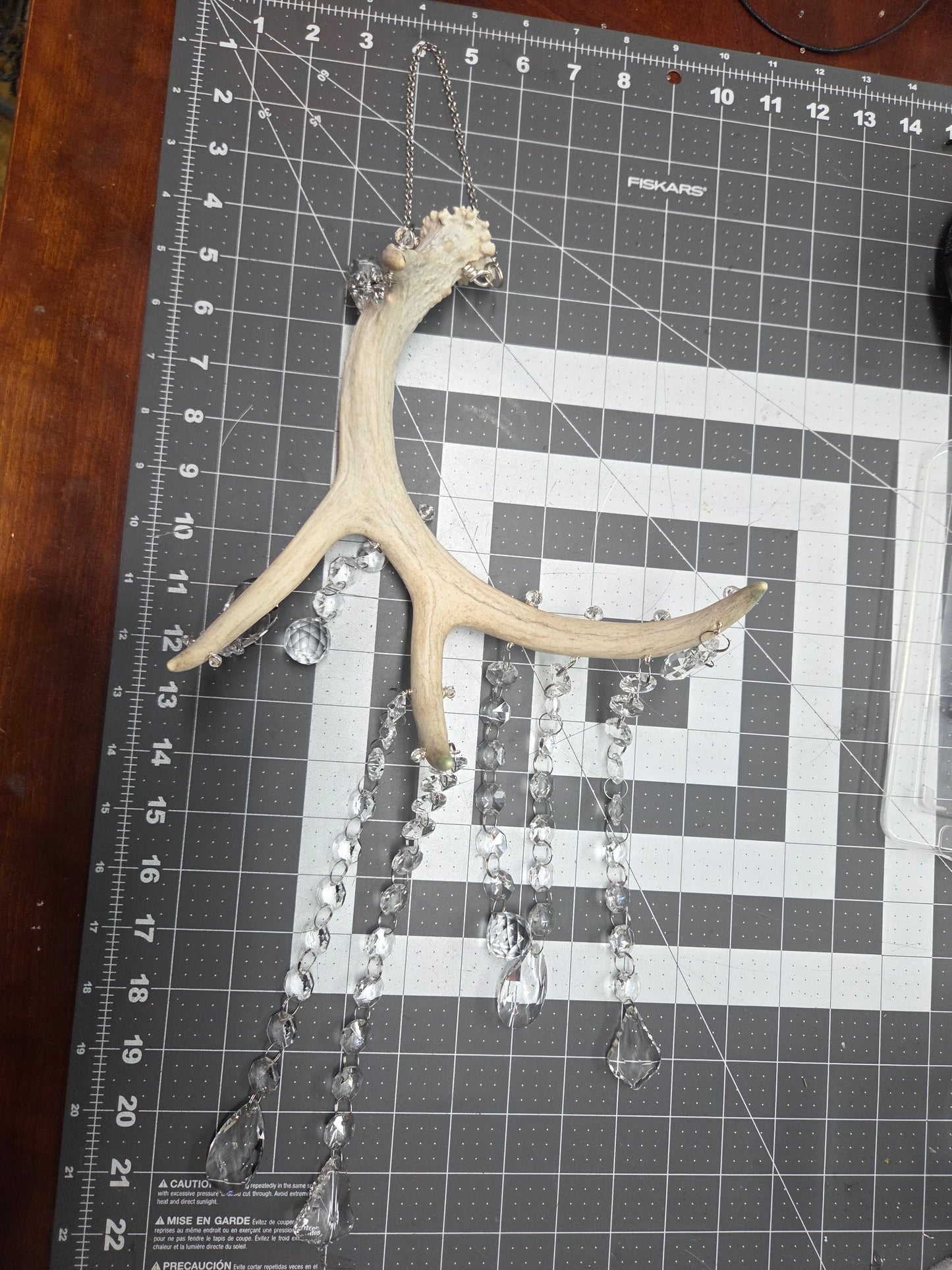 Wildwood Rain π³π§ Deer Antler Crystal Suncatcher π¦