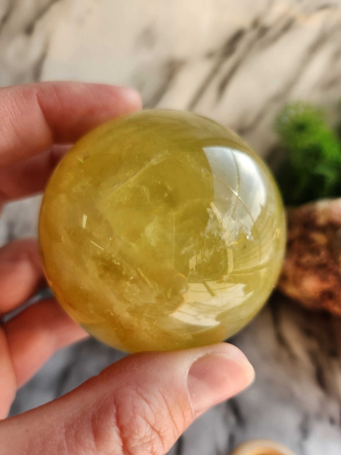 Lemon Quartz Sphere B