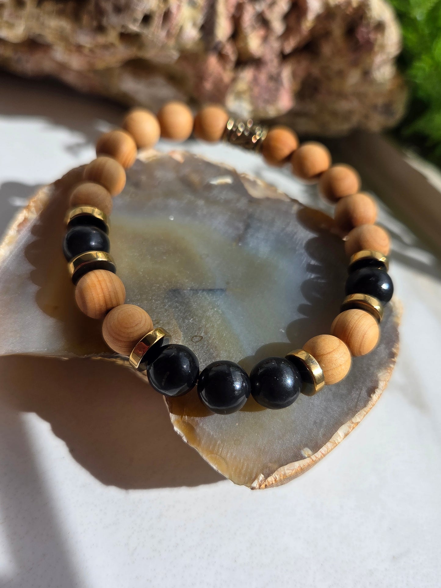 Shungite & Hematite Bracelet ⚫️
