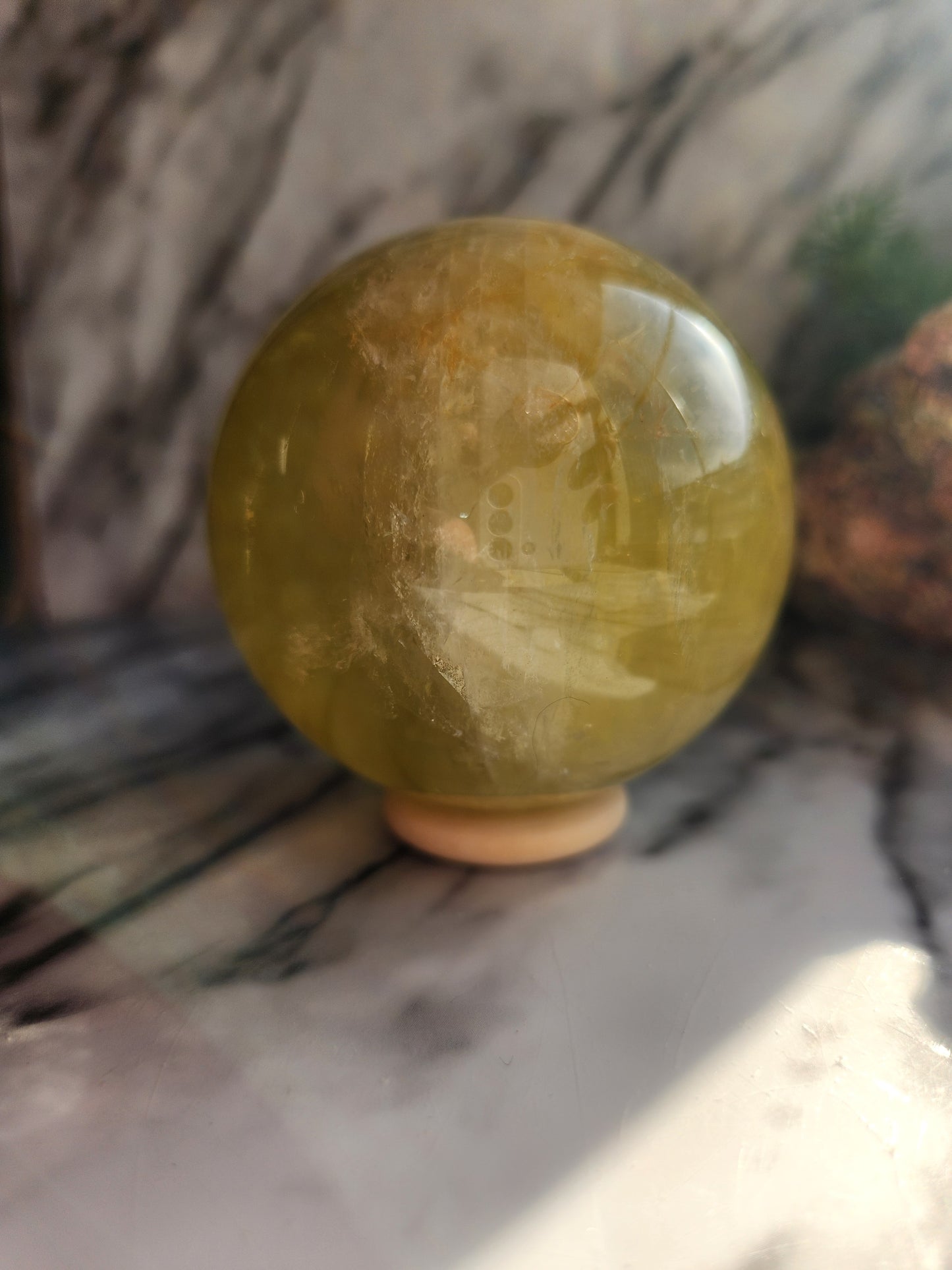 Lemon Quartz Sphere