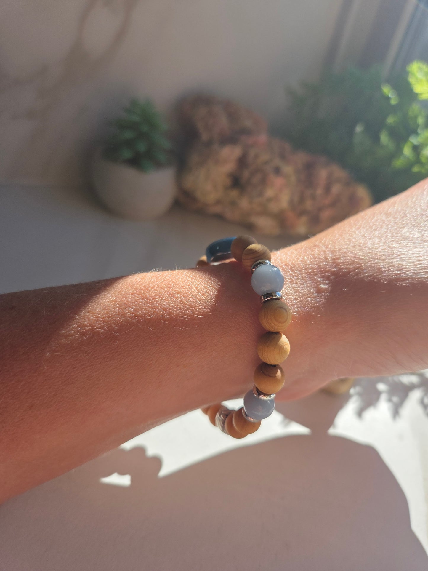 Angelite Evil Eye Bracelet 🧿