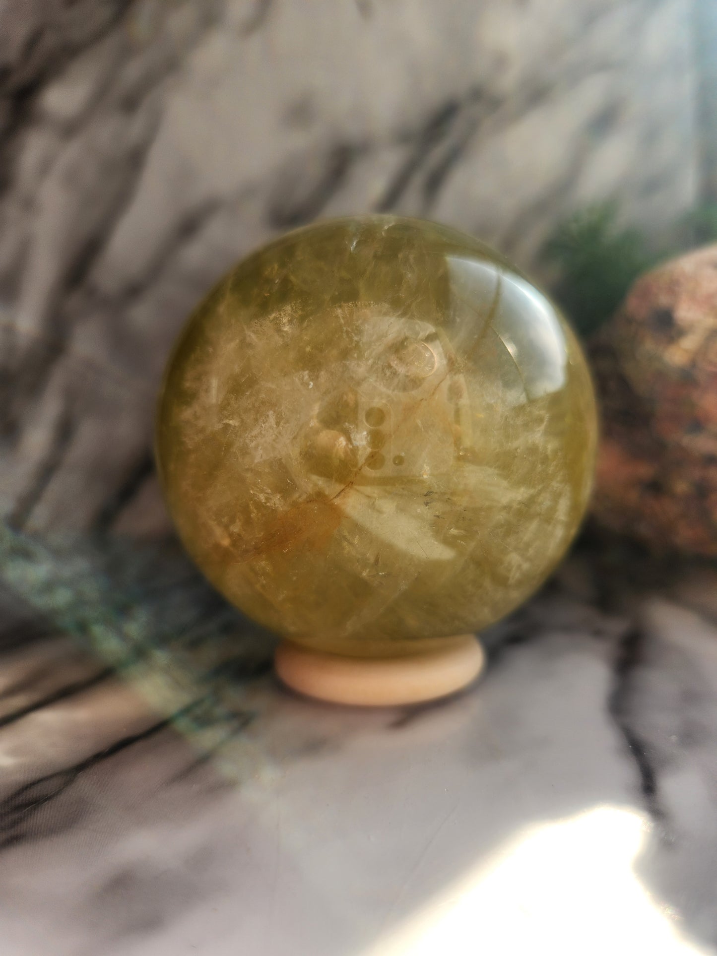Lemon Quartz Sphere B