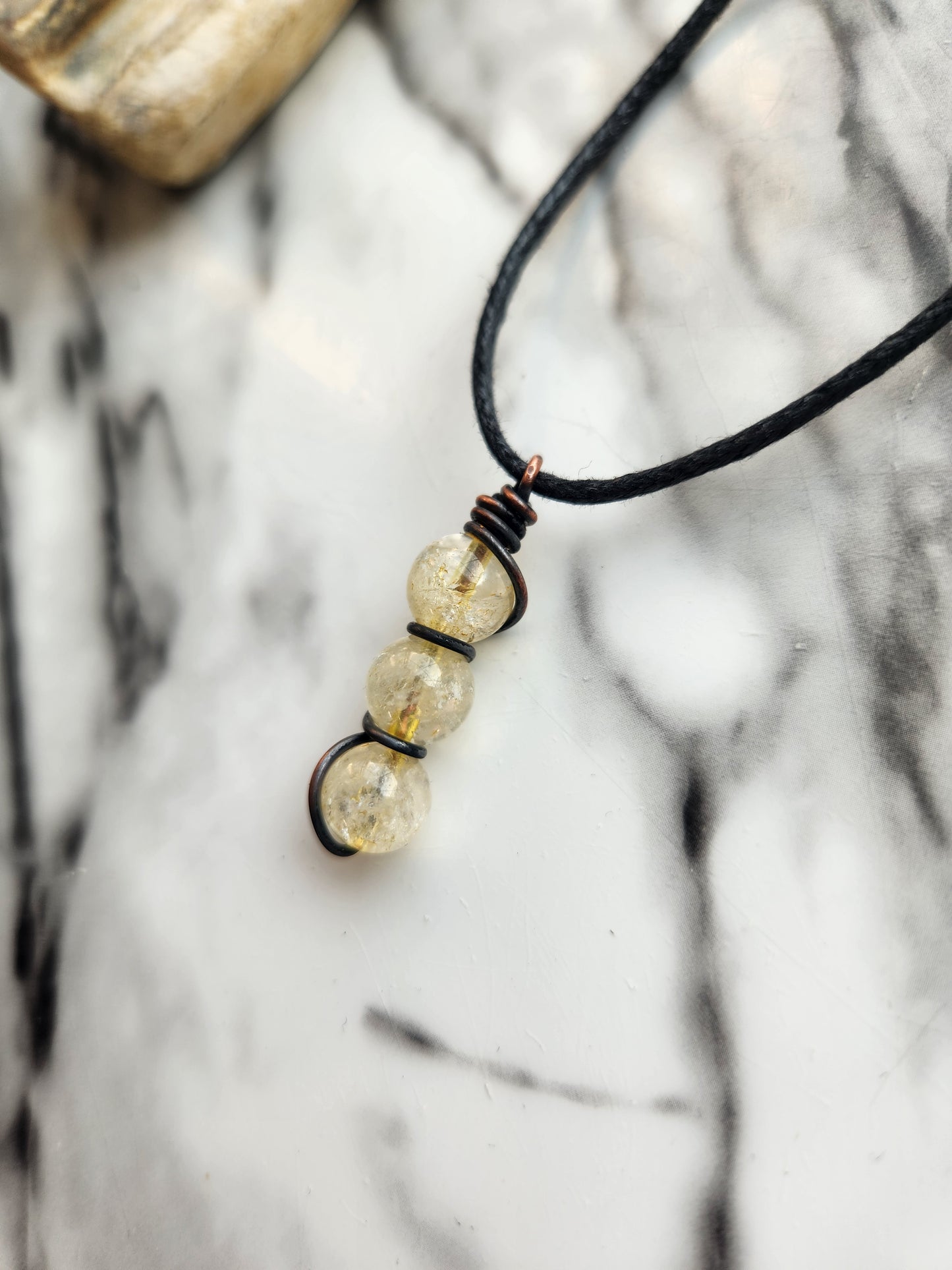 3 Beaded Cirtine Necklace