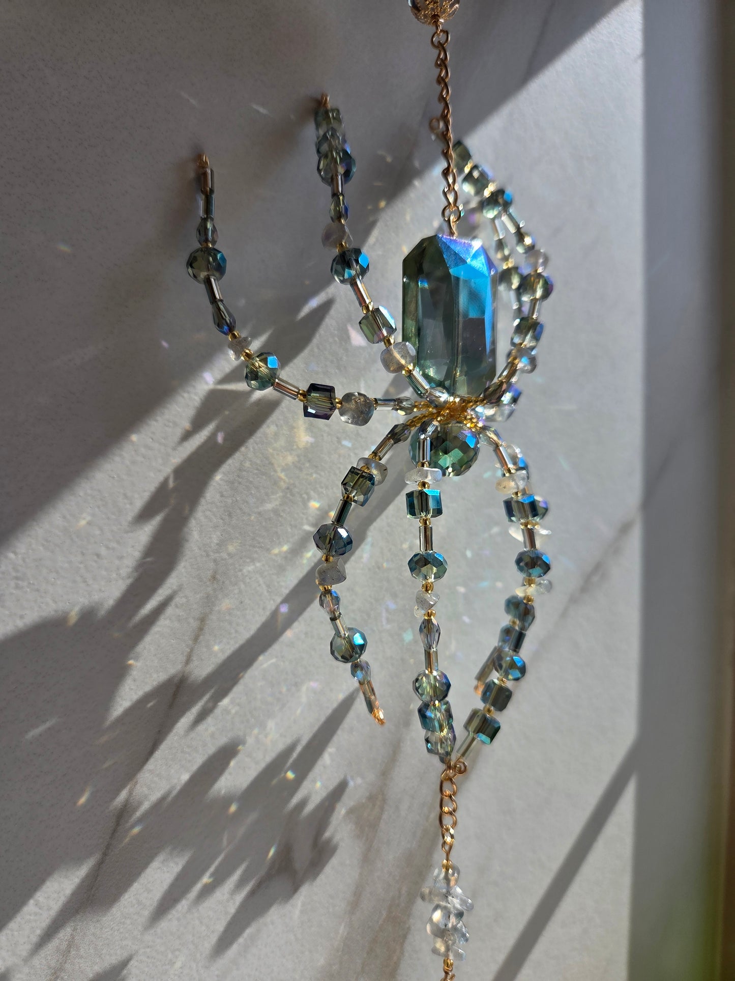 Labradorite Spider Suncatcher VOL2 ππ·