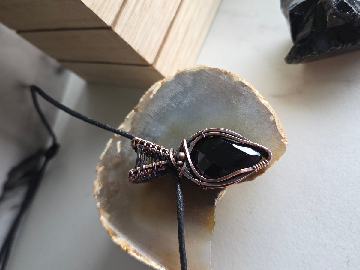 Midnight Guardian 🖤 Black Onyx Necklace
