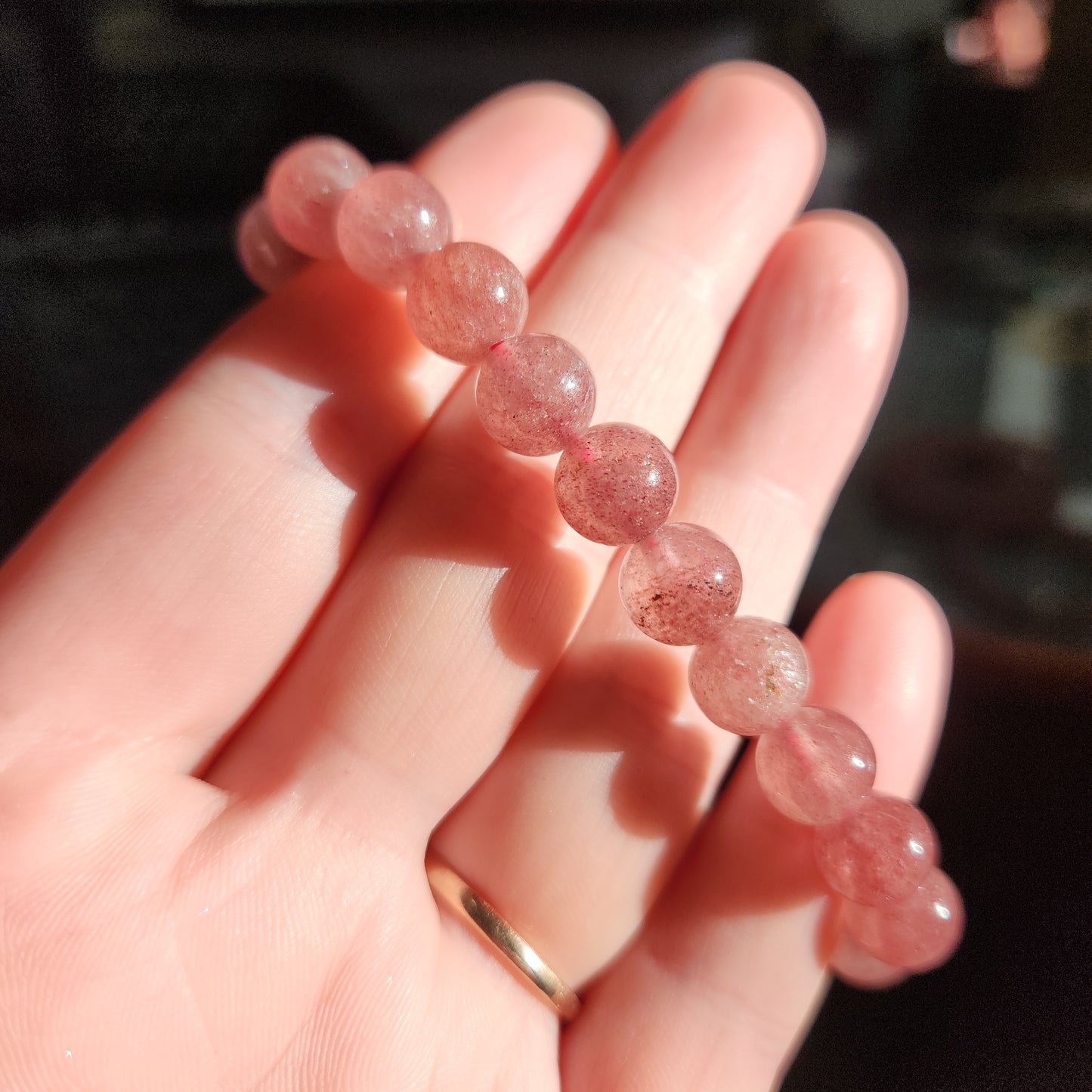 Strawberry Quartz Bracelet