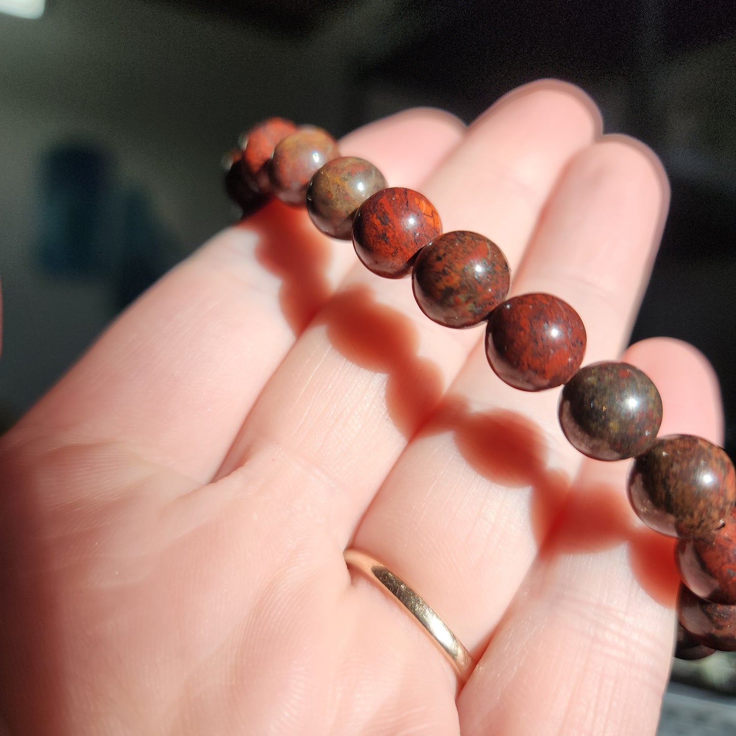 Chicken Blood Jasper Bracelet