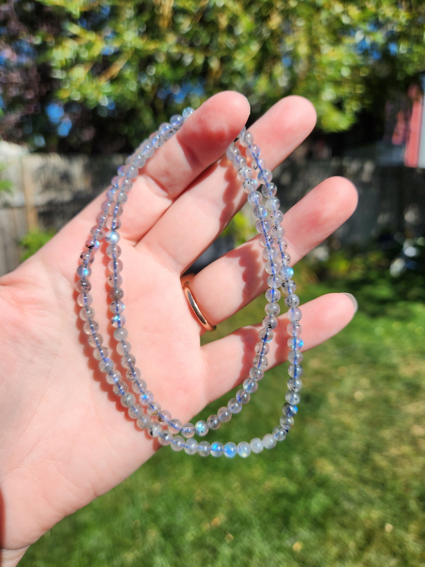 Labradorite Infinity Bracelet