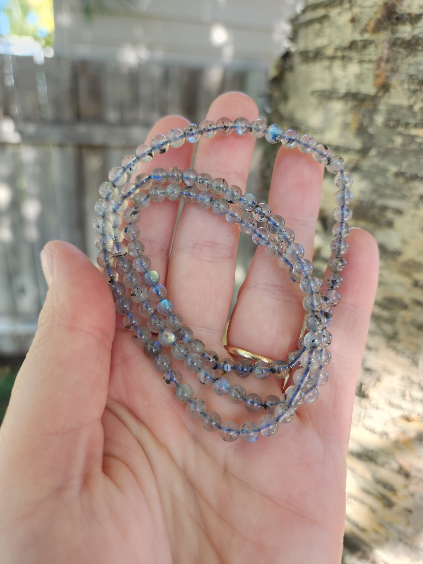 Labradorite Infinity Bracelet