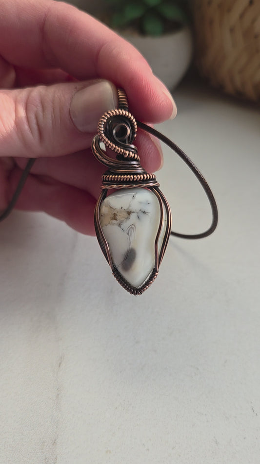 Dendritic Opal Necklace 🤍