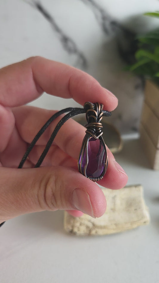 Facted Amethyst Necklace 💜