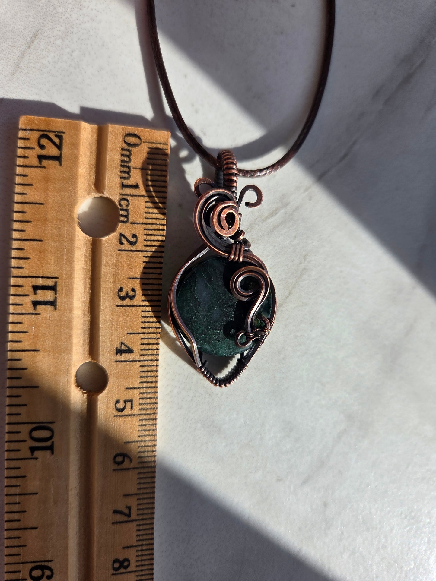 Woodland Whisper Amulet – Moss Agate Necklace 🌿