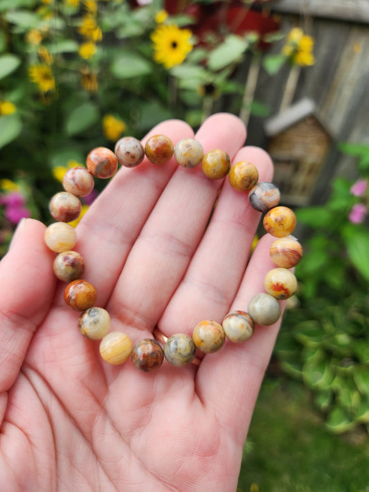 Crazy Lace Agate Bracelet