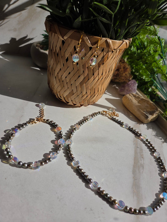 Fresh Water Pearl Necklace, Bracelet & Earring Set 🦪
