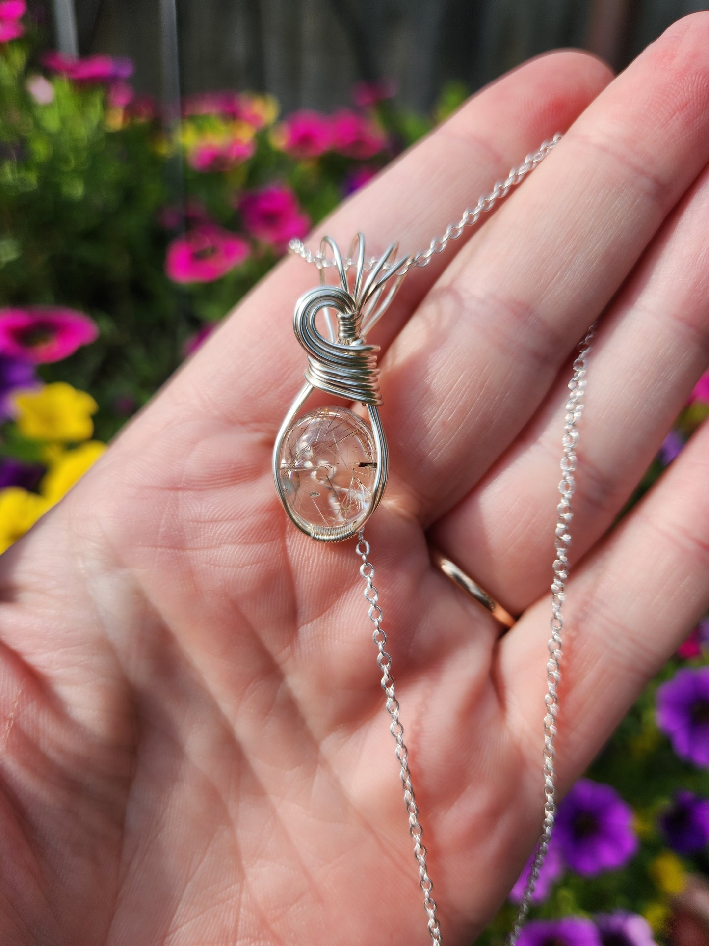 Rutilated Quartz Necklace