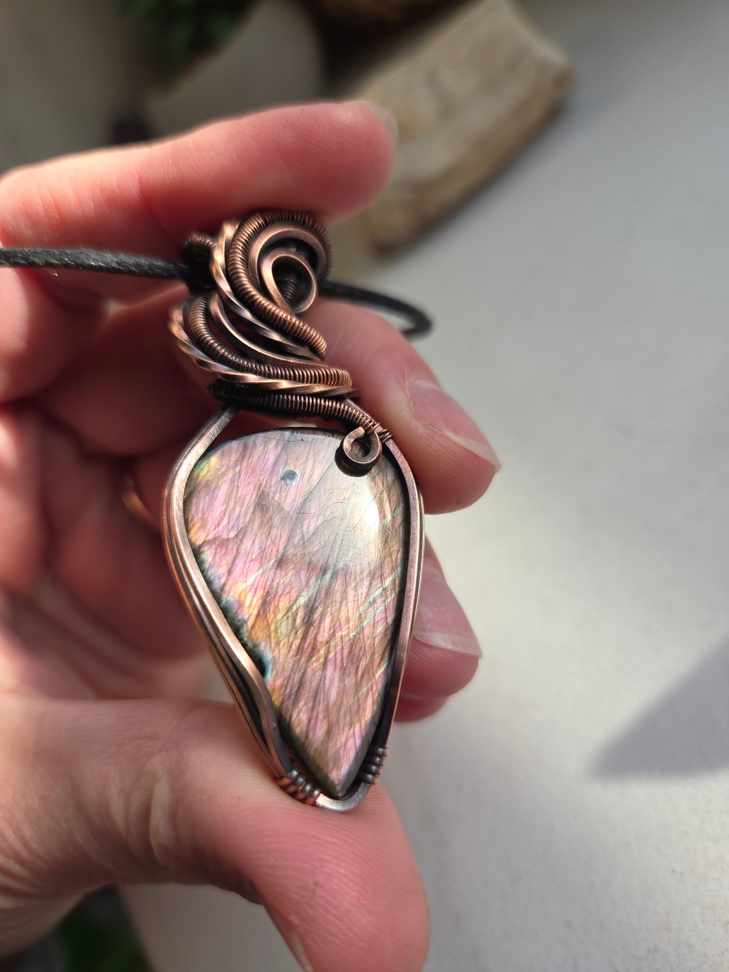 Purple Labradorite Necklace 💜