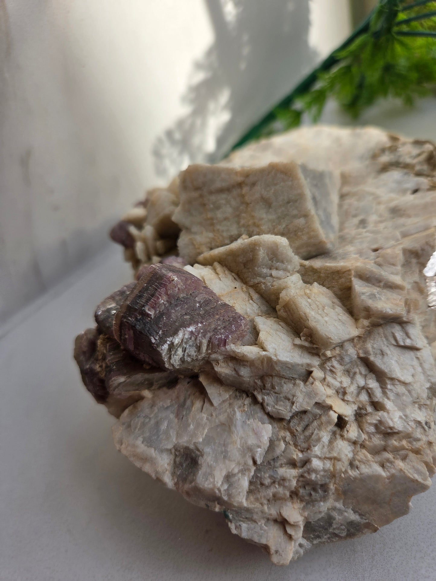 Raw Lepidolite with Clevelandite Feldspar Specimen 😍