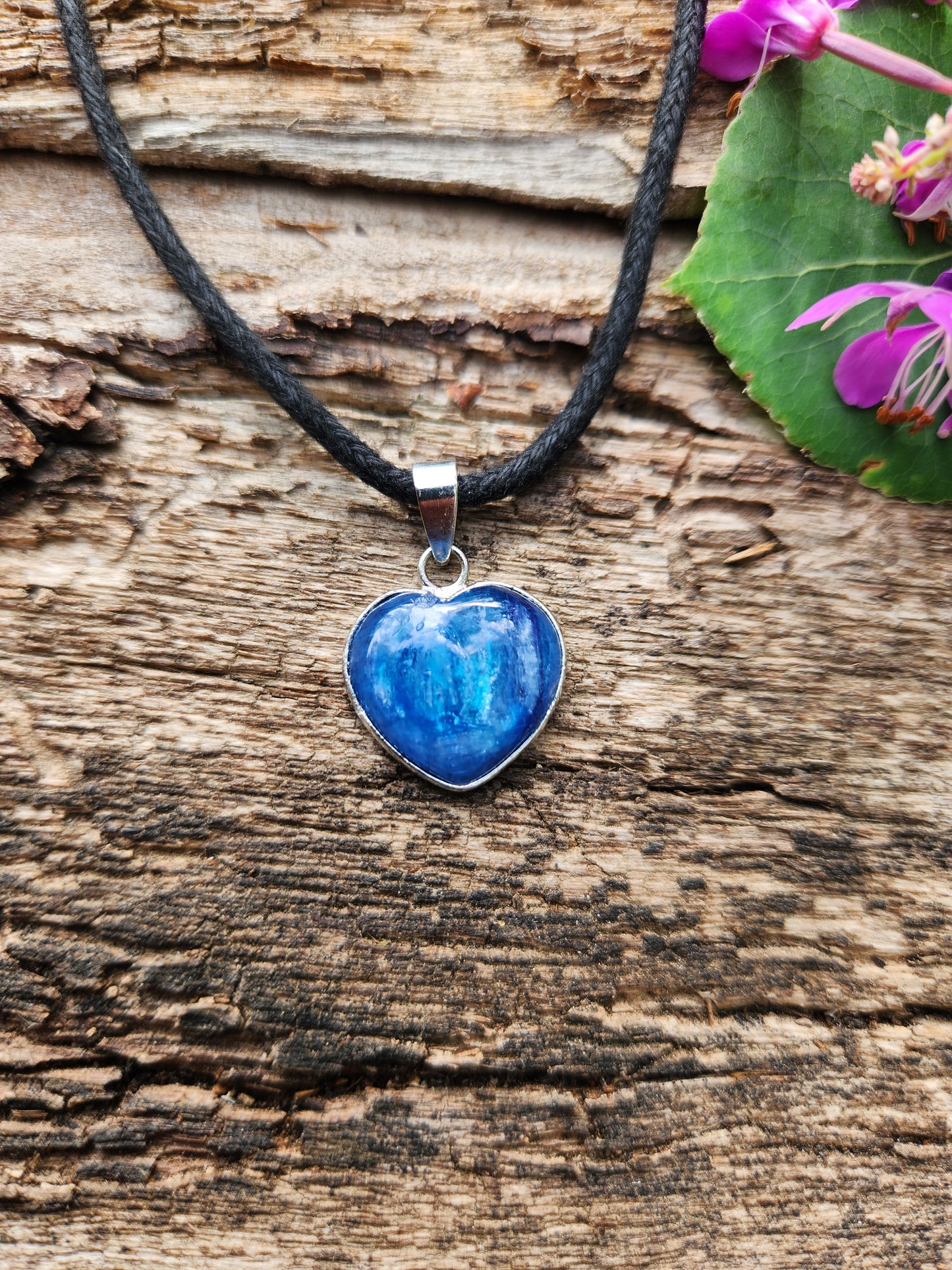 Blue Kyanite Heart Necklace