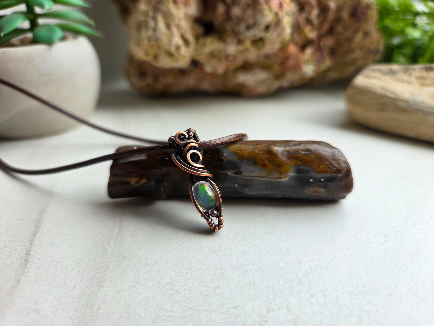 Fire Opal Necklace 🔥