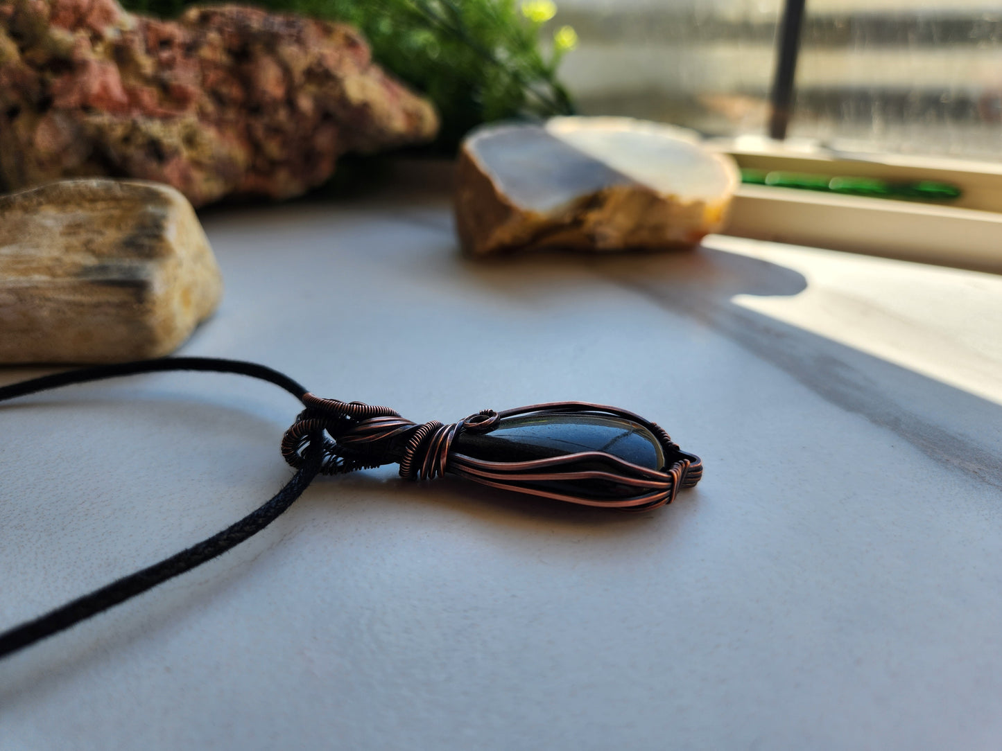 Golden Obsidian Necklace