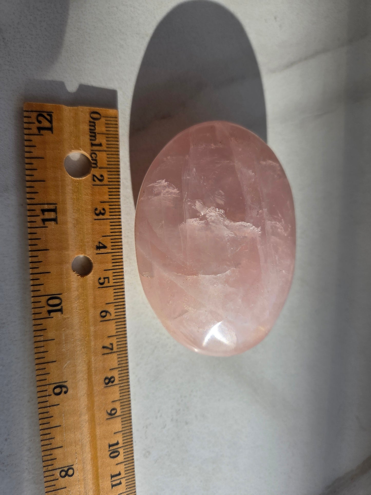 Rose Quartz Palm Stone 🌹