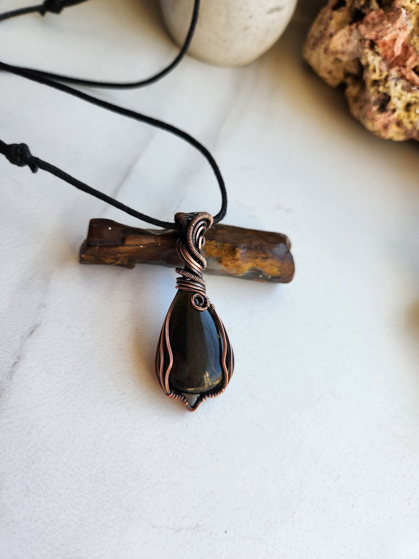 Golden Obsidian Necklace