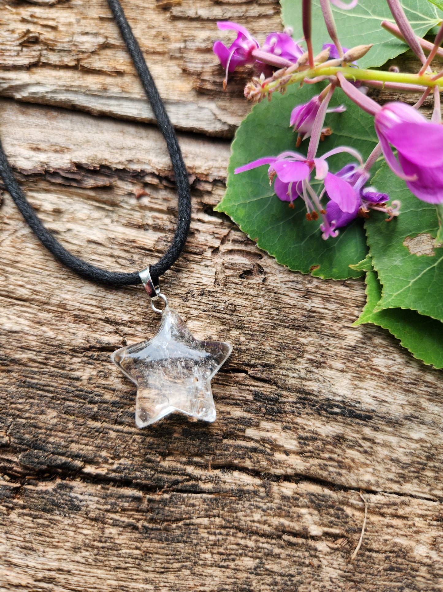 Clear Quartz Star Necklace