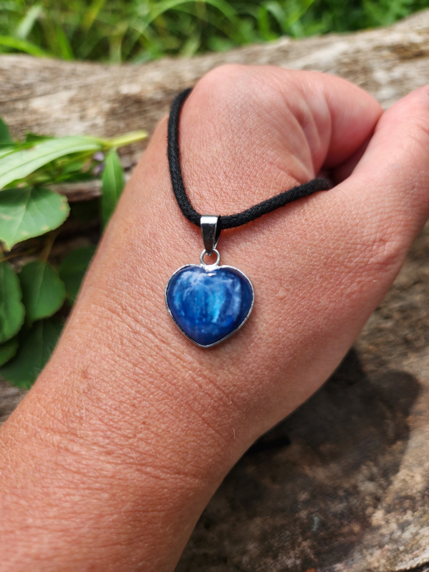 Blue Kyanite Heart Necklace