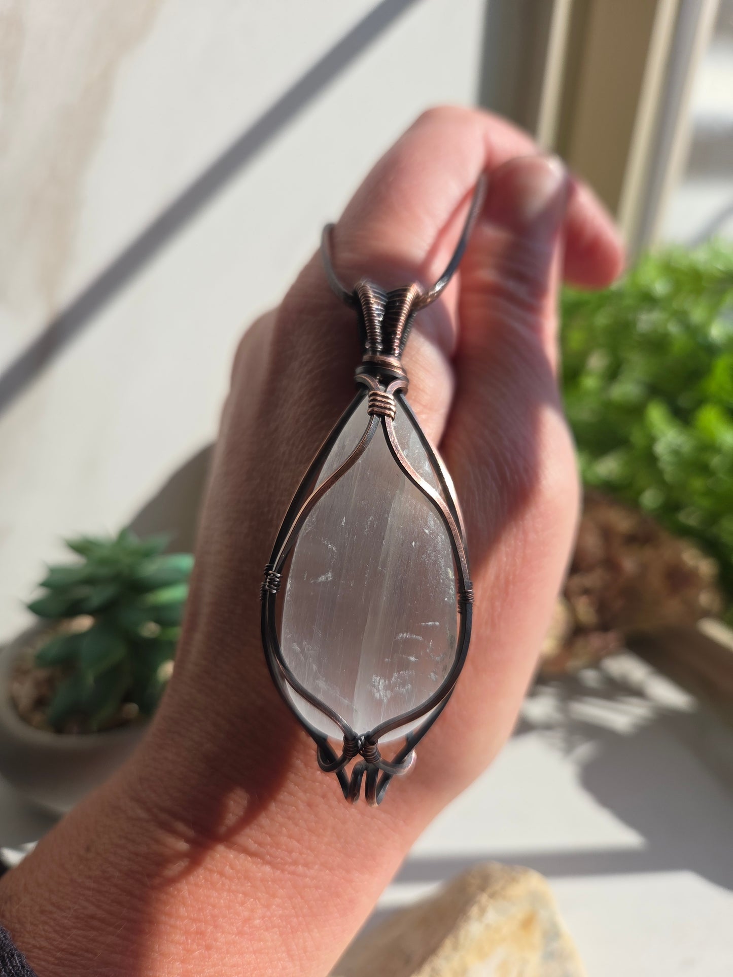 Selenite Necklace