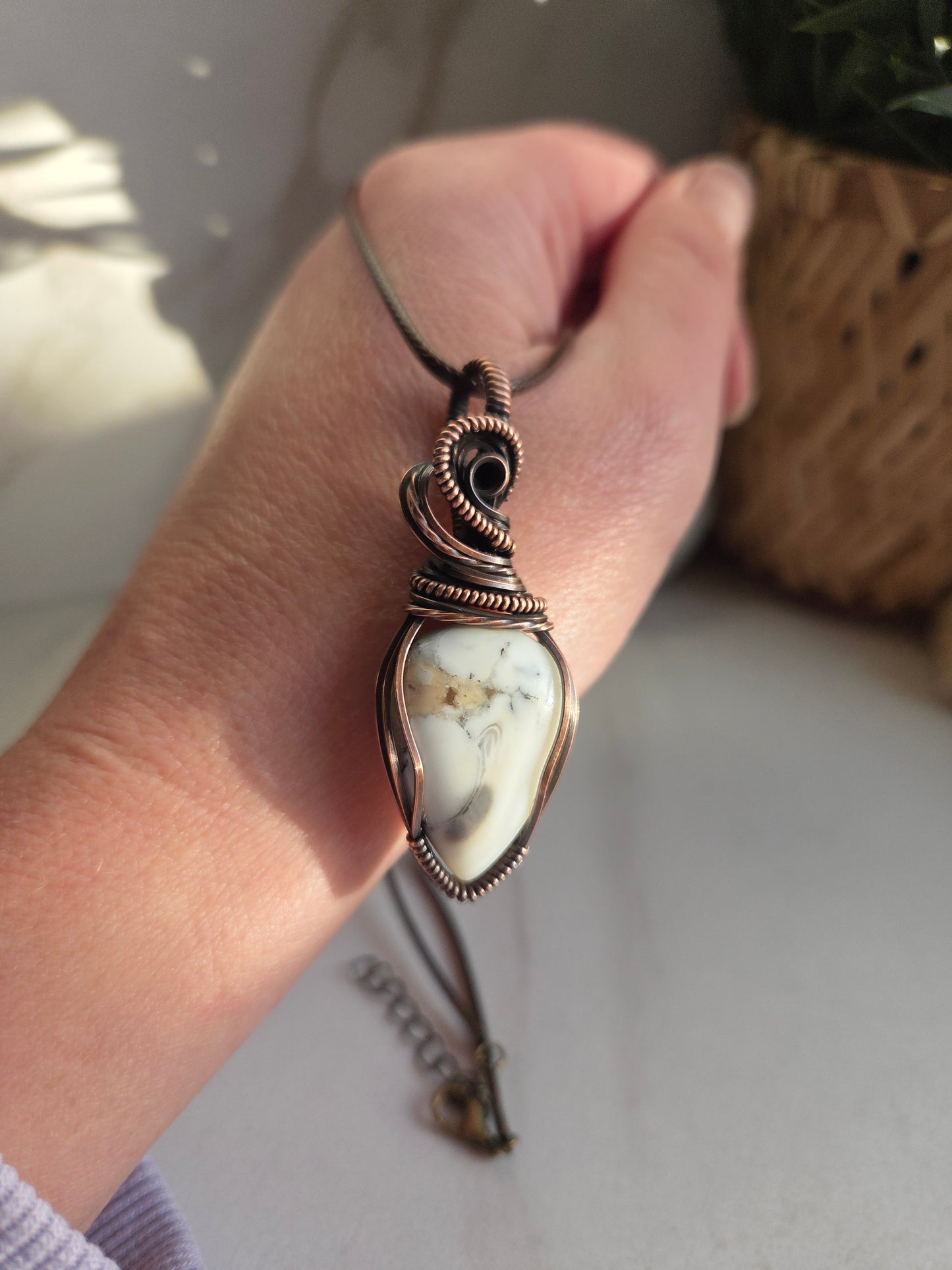 Dendritic Opal Necklace 🤍