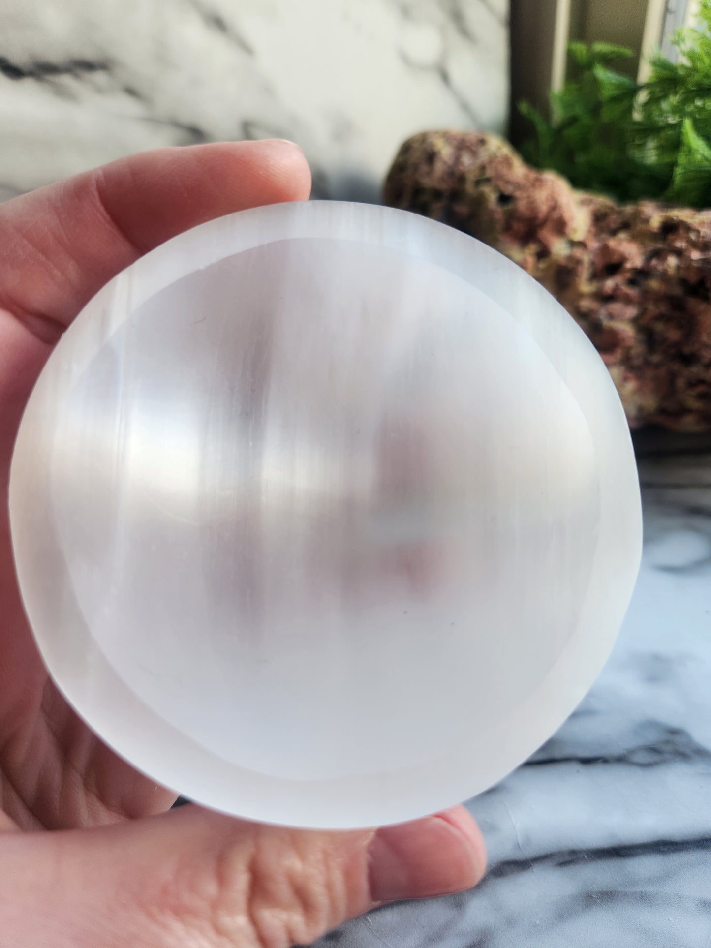 Selenite Bowl Carving