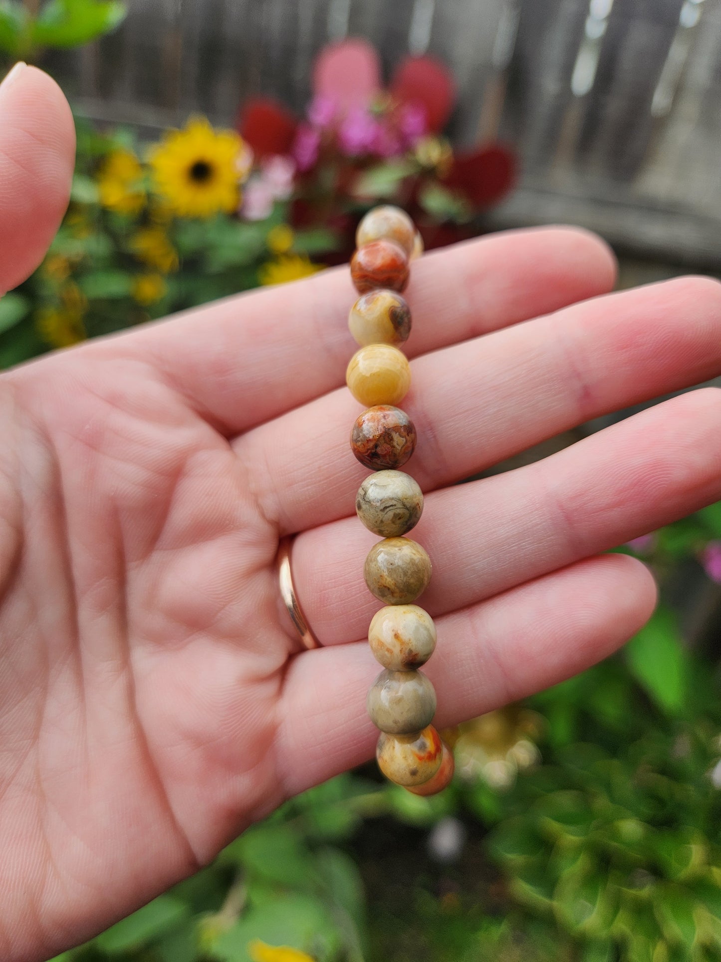 Crazy Lace Agate Bracelet