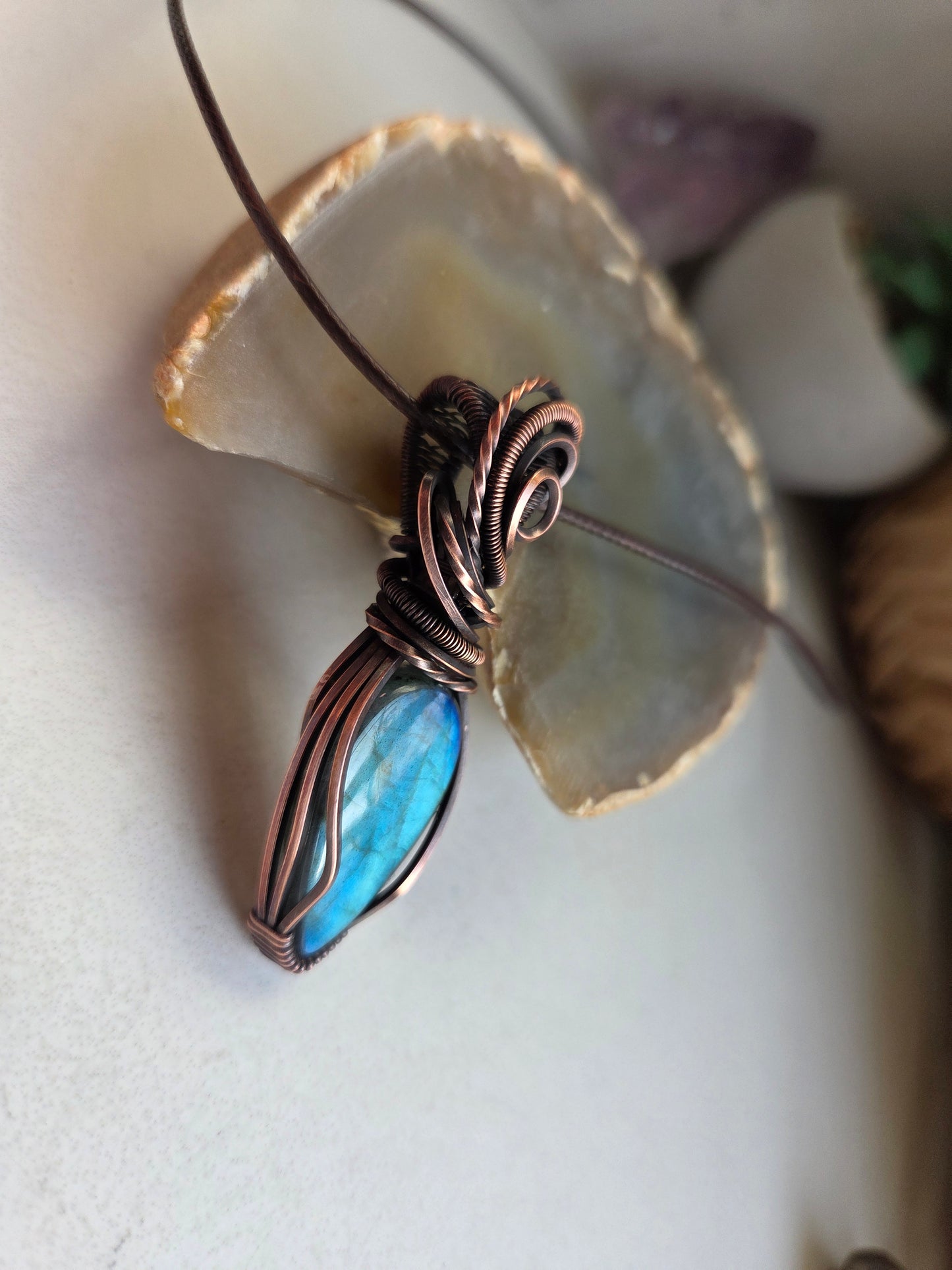 Labradorite Necklace 💙💚