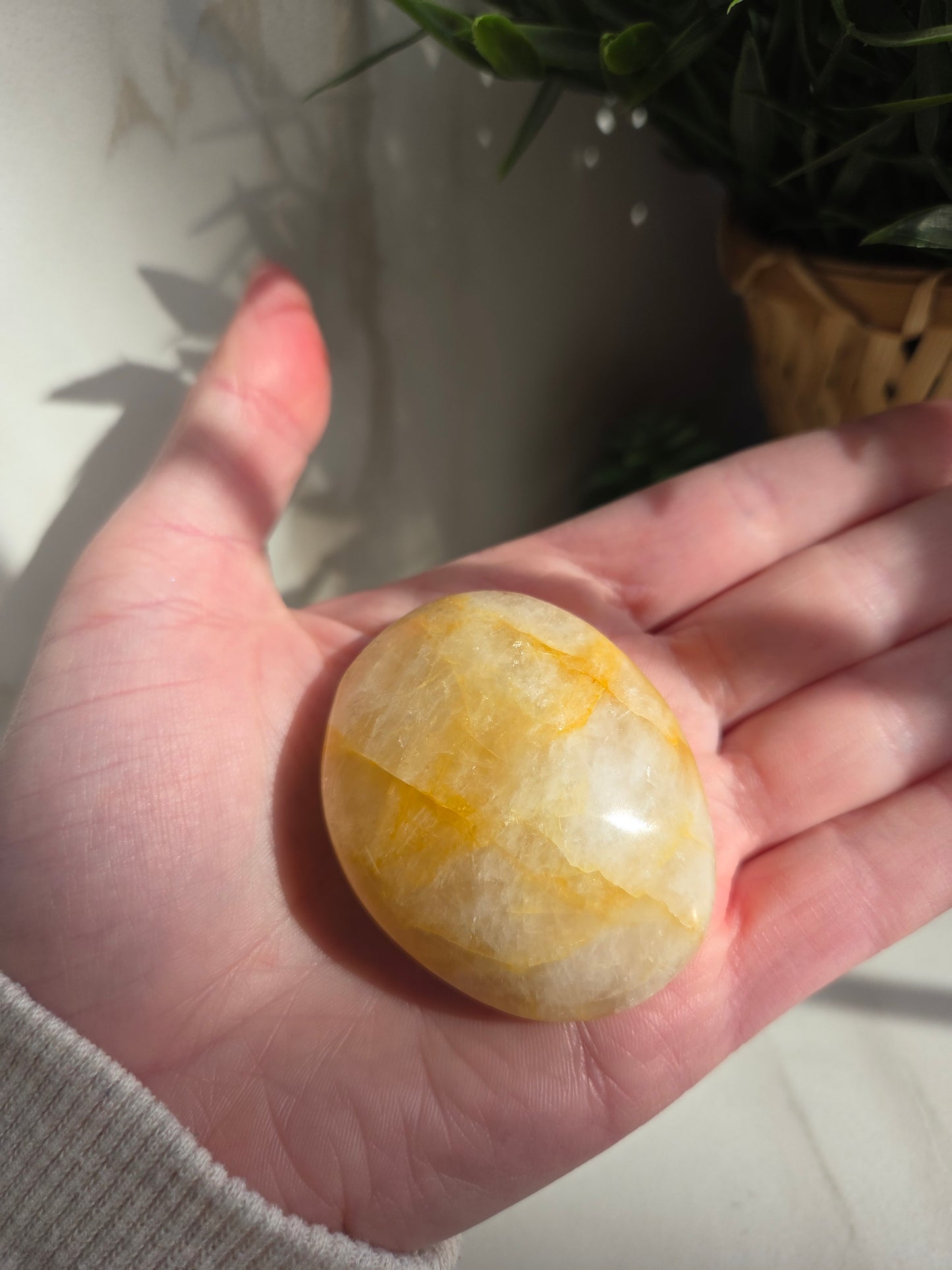 Golden Healer Palm Stone ✨️
