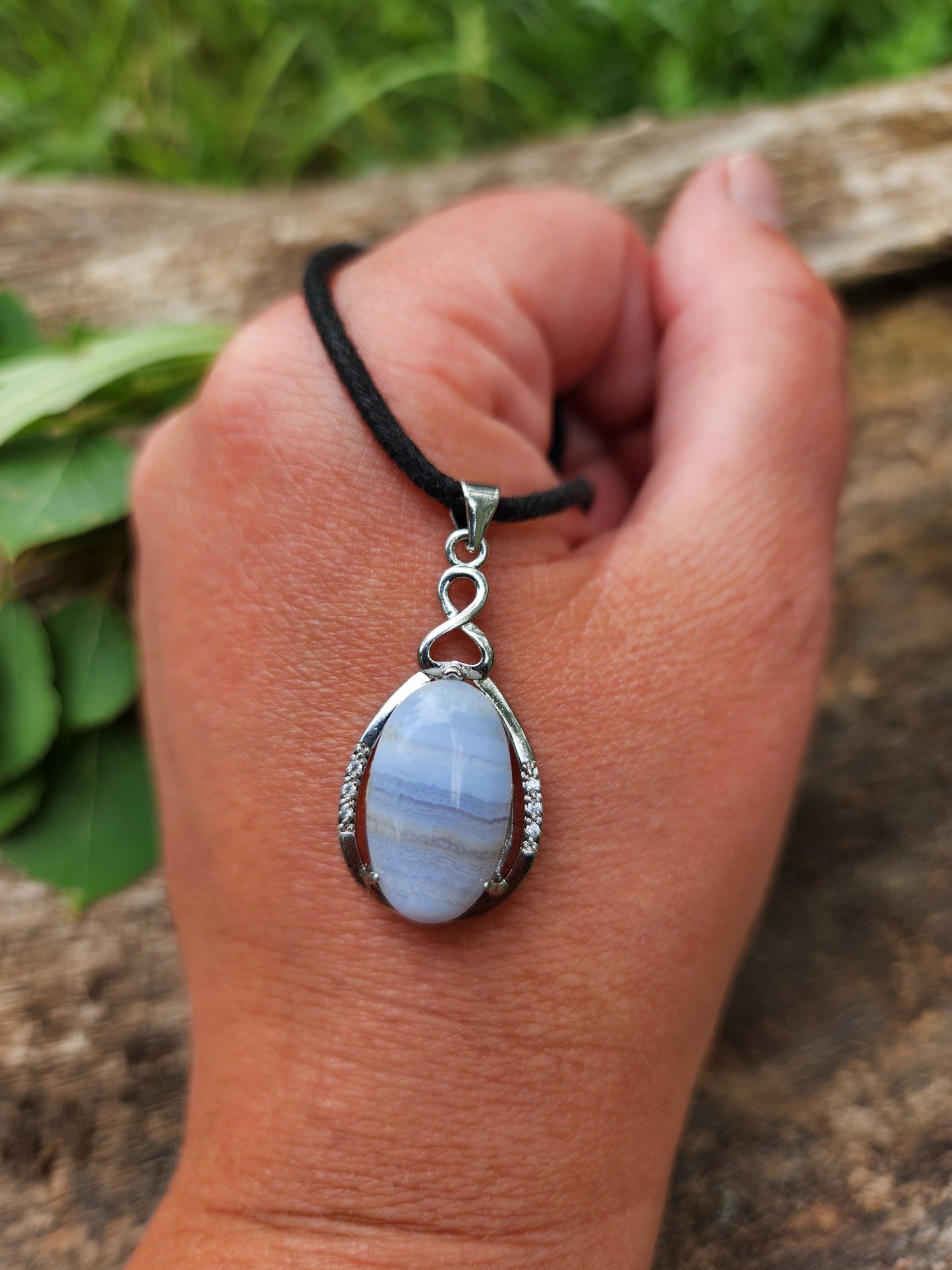 Blue Lace Agate Necklace