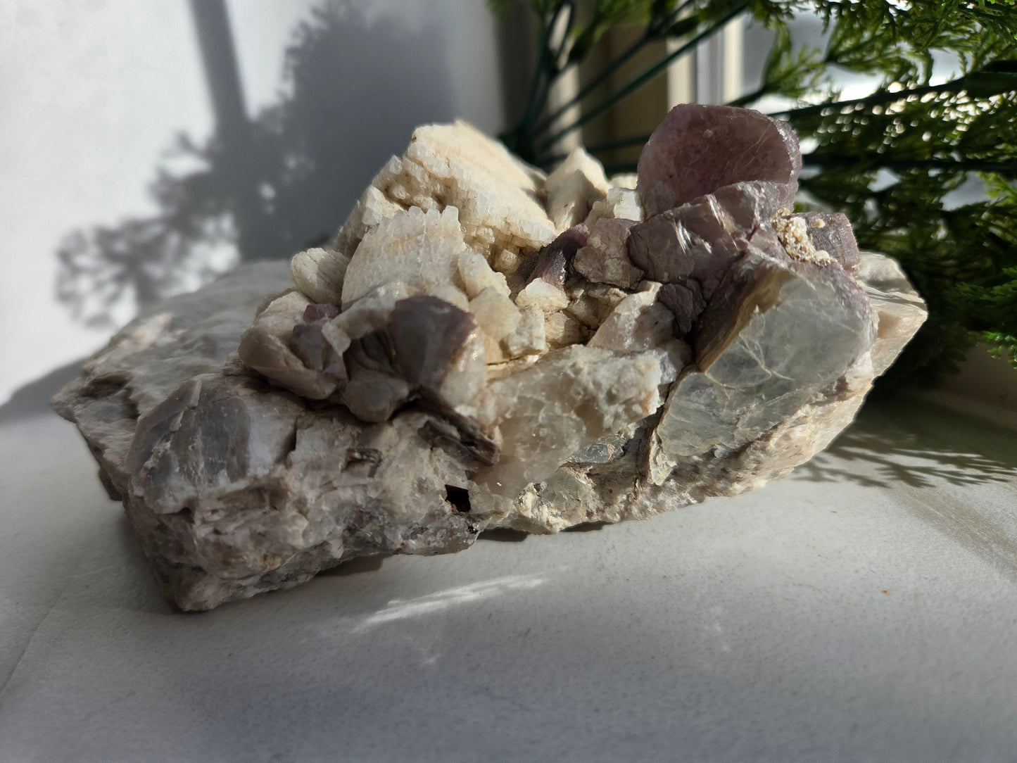 Raw Lepidolite with Clevelandite Feldspar Specimen 😍