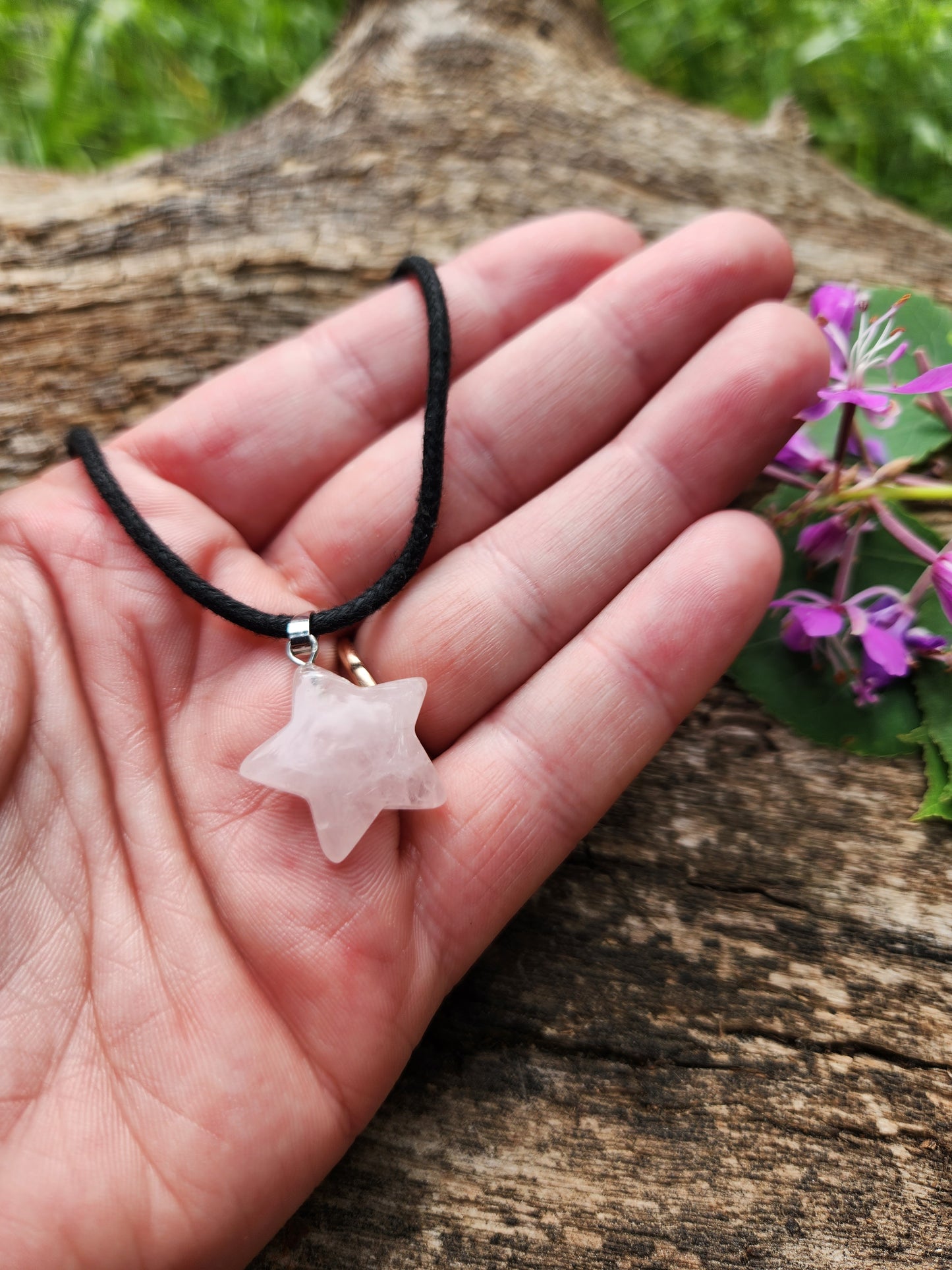 Rose Quartz Star Necklace