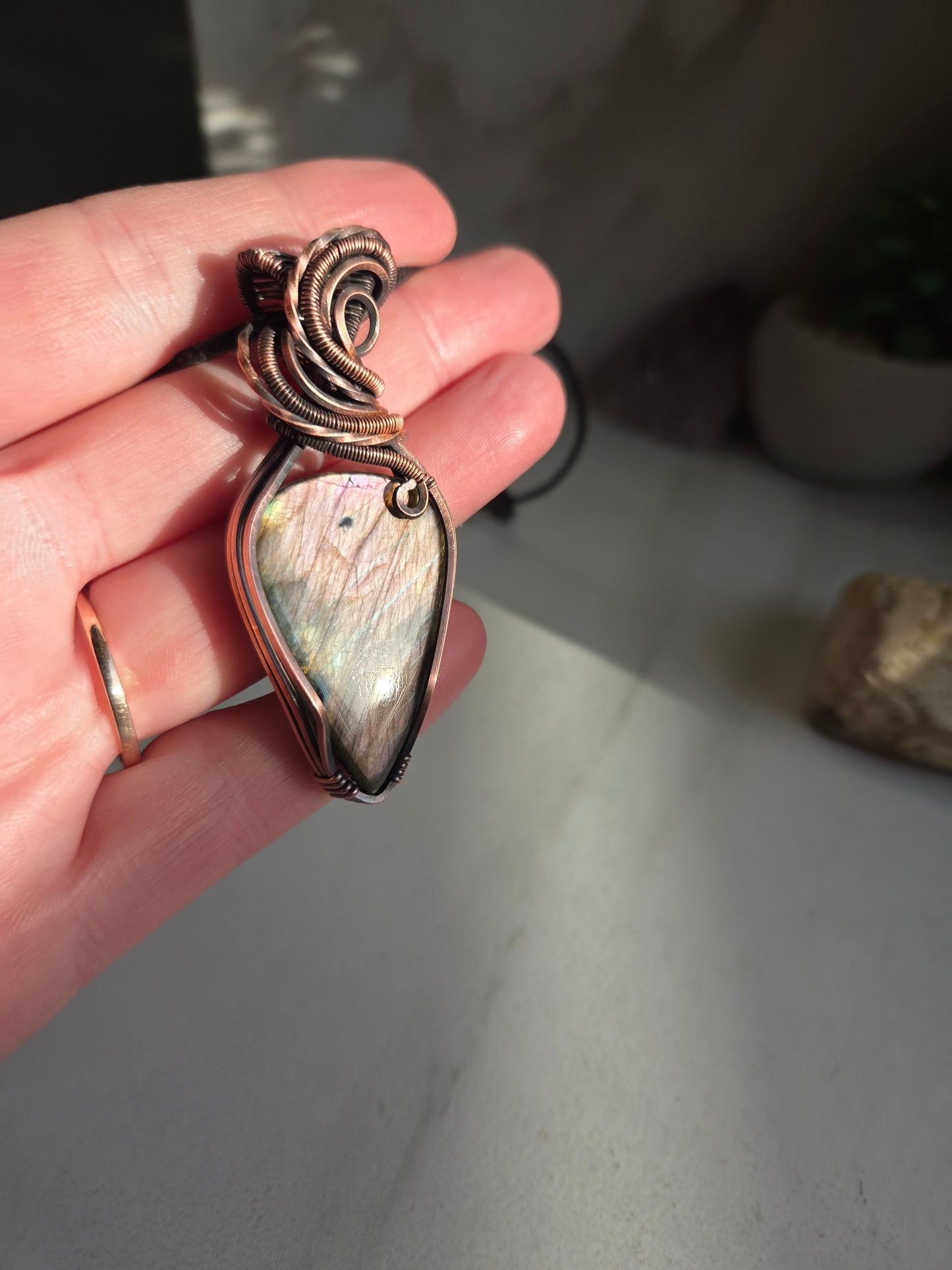 Purple Labradorite Necklace 💜