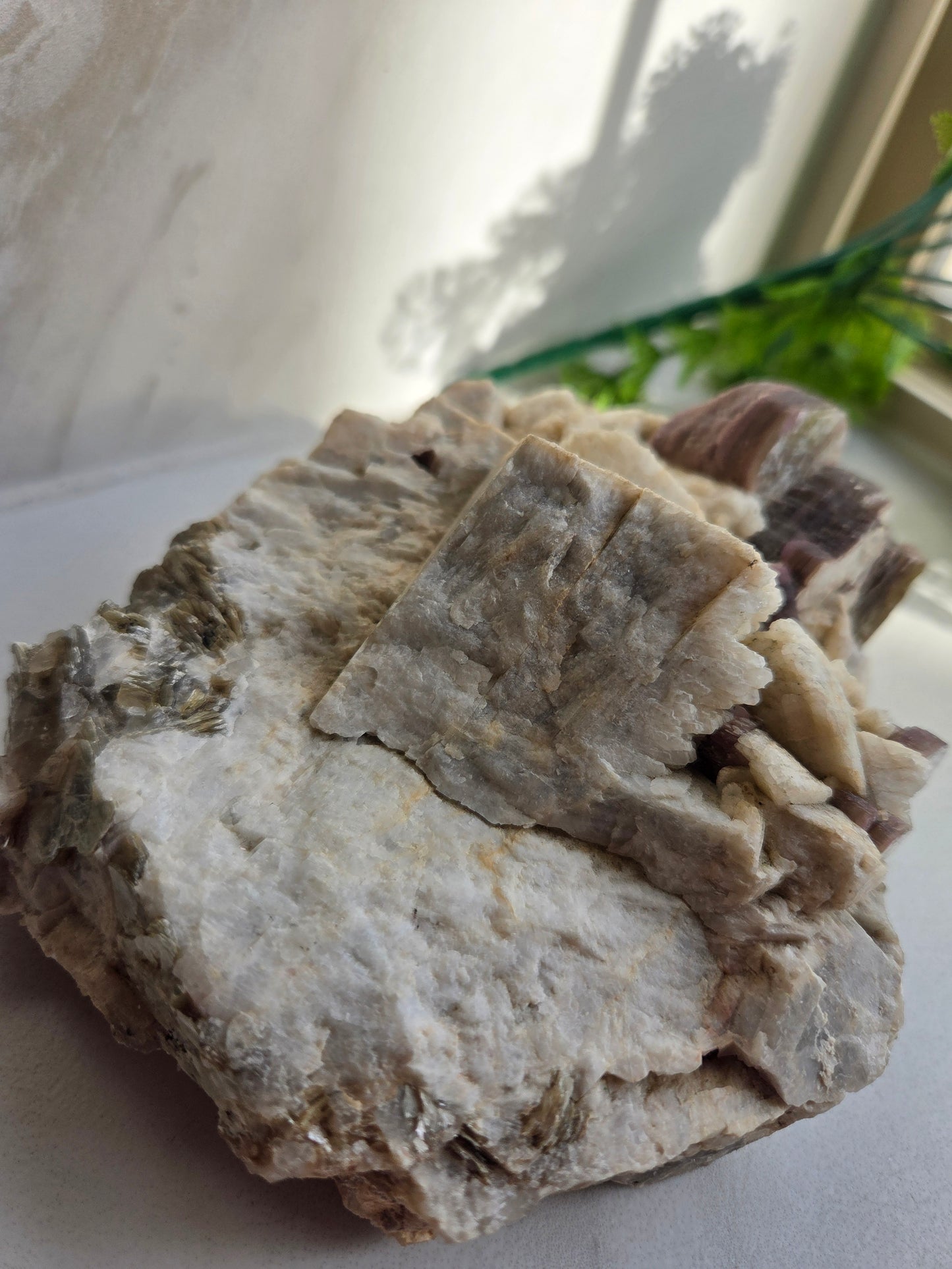 Raw Lepidolite with Clevelandite Feldspar Specimen 😍