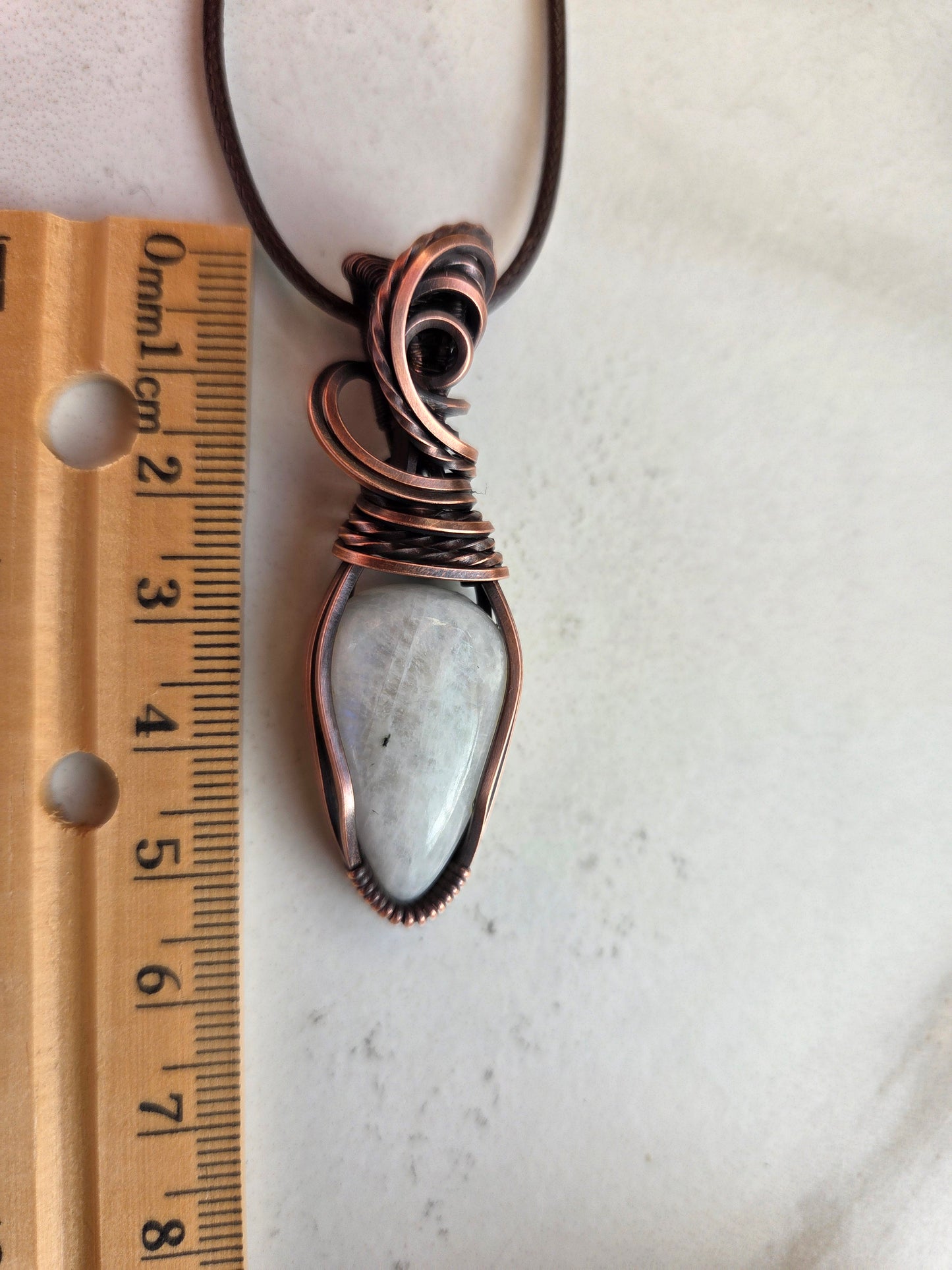 Rainbow Moonstone Necklace 🌈🌙