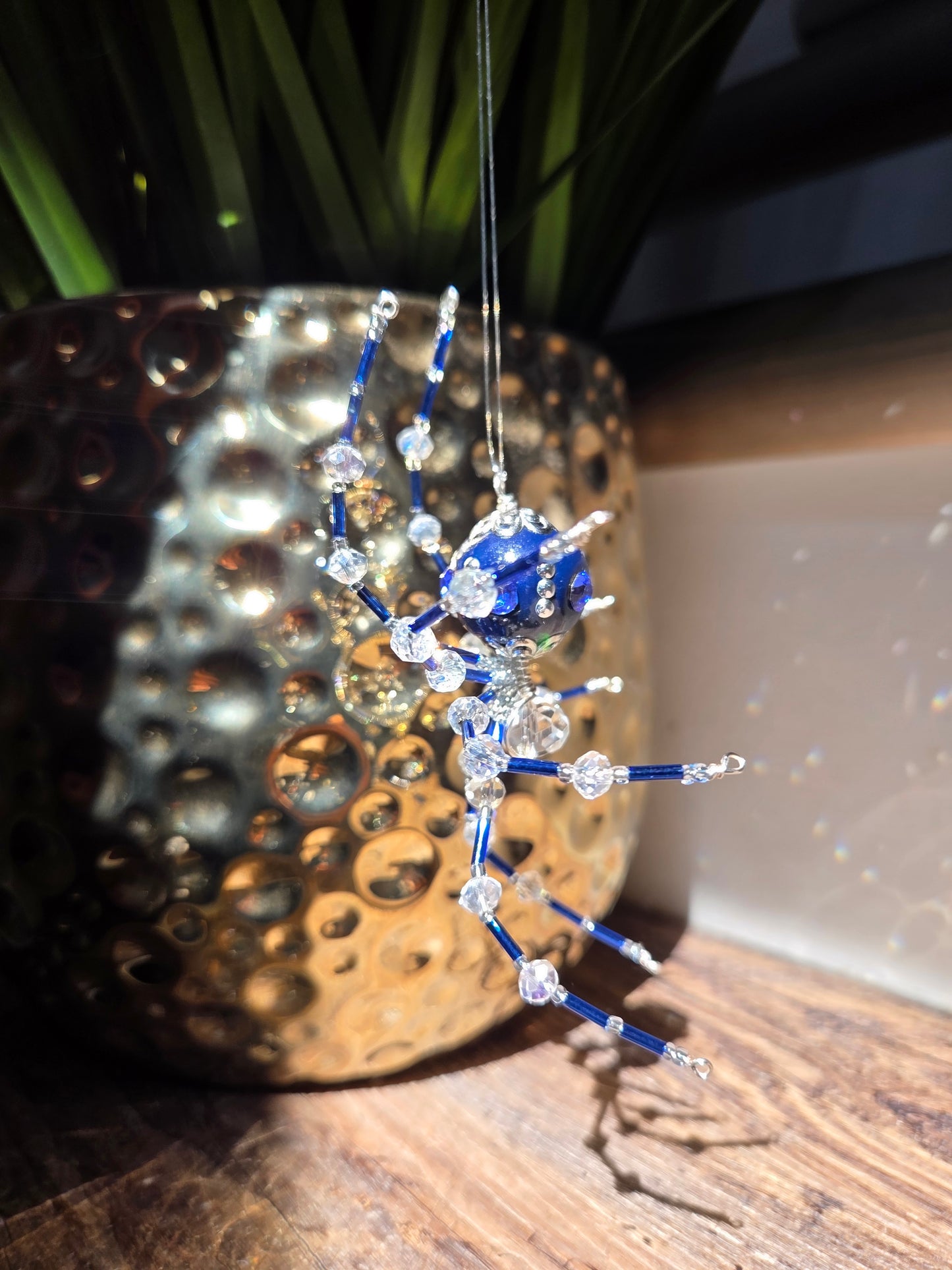 Beaded Sparkle Spider 💙 Dark Blue