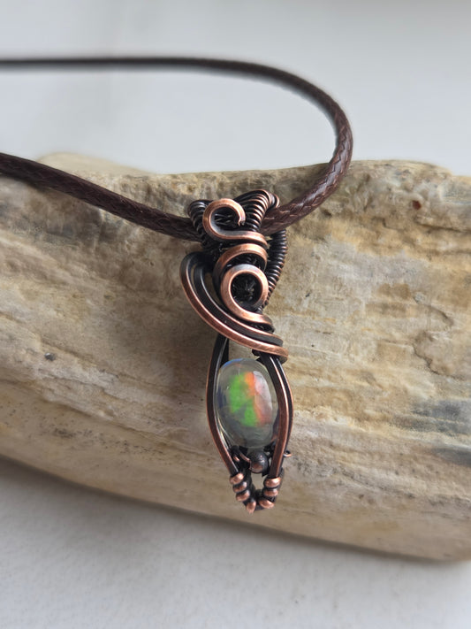 Fire Opal Necklace 🔥